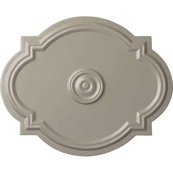 Ekena Millwork Waltz Ceiling Medallion (Fits Canopies up to 4 1/2"), 21 1/4"W x 17 3/8"H x 1"P, Pearl White CM21WAPWS - main